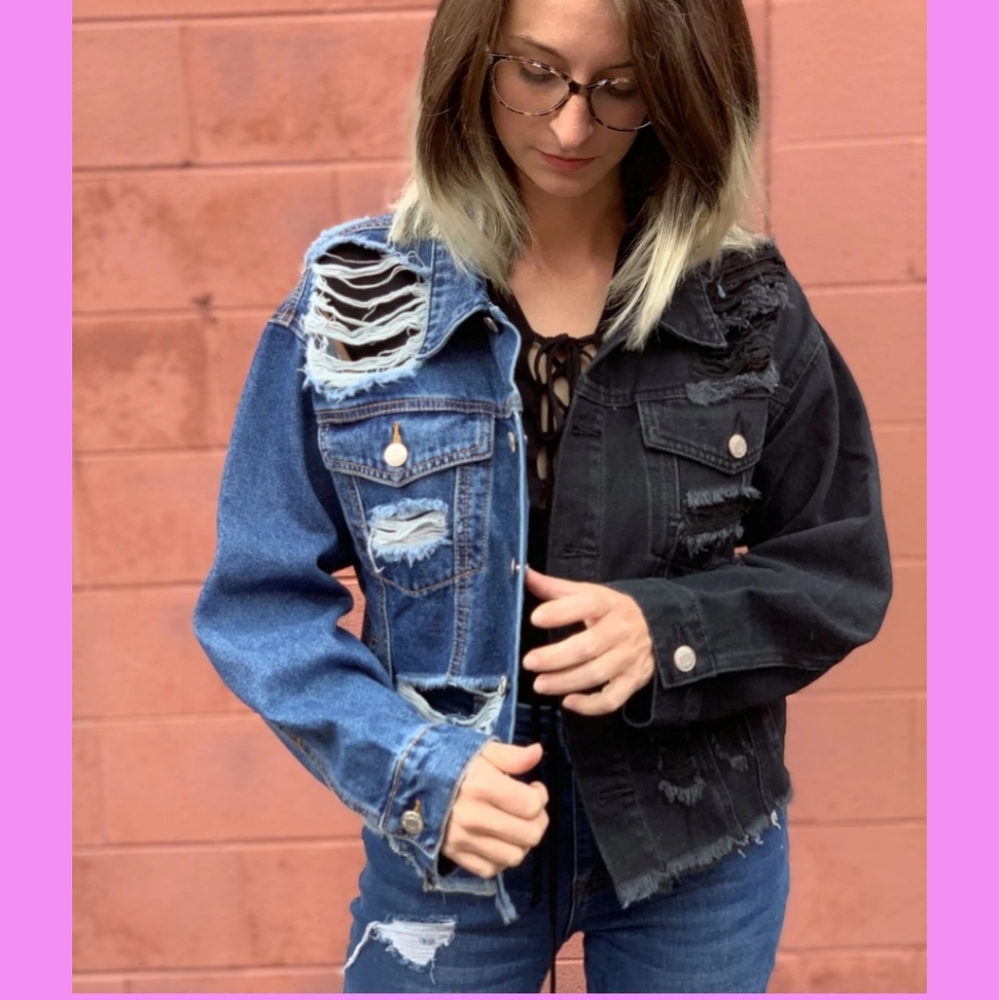 Split Denim Jacket
